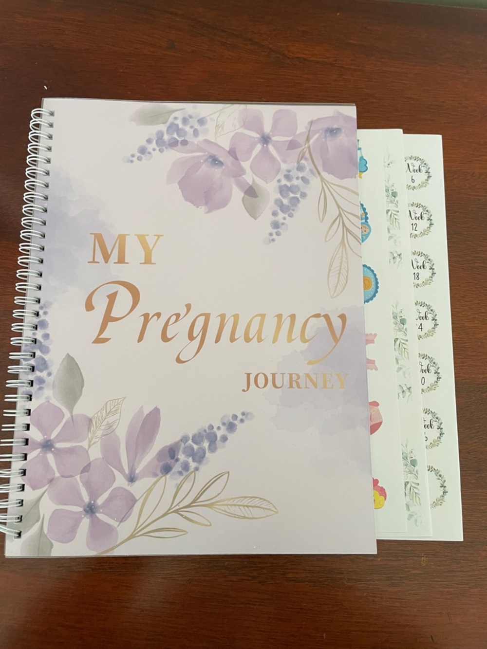 My Pregnancy Journey Notebook - Lavender Floral
